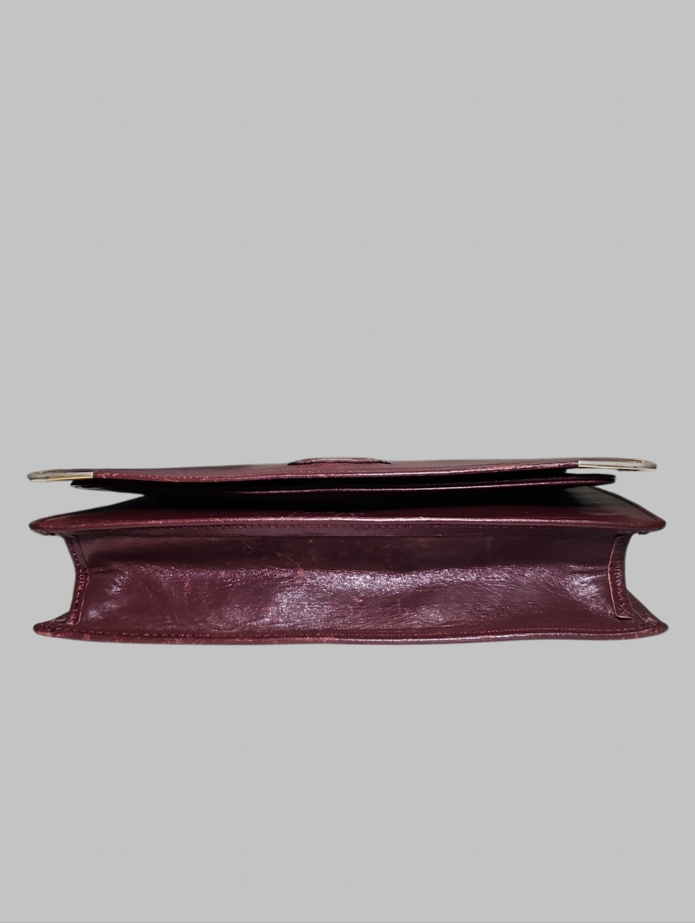 Cartier Must Line Bordeaux Leather Clutch Bag - Picture 5 of 16